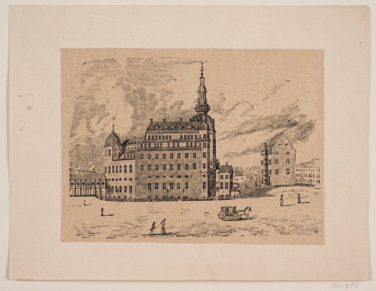 Københavns slot af Carl Peter Theodor Rothweiler