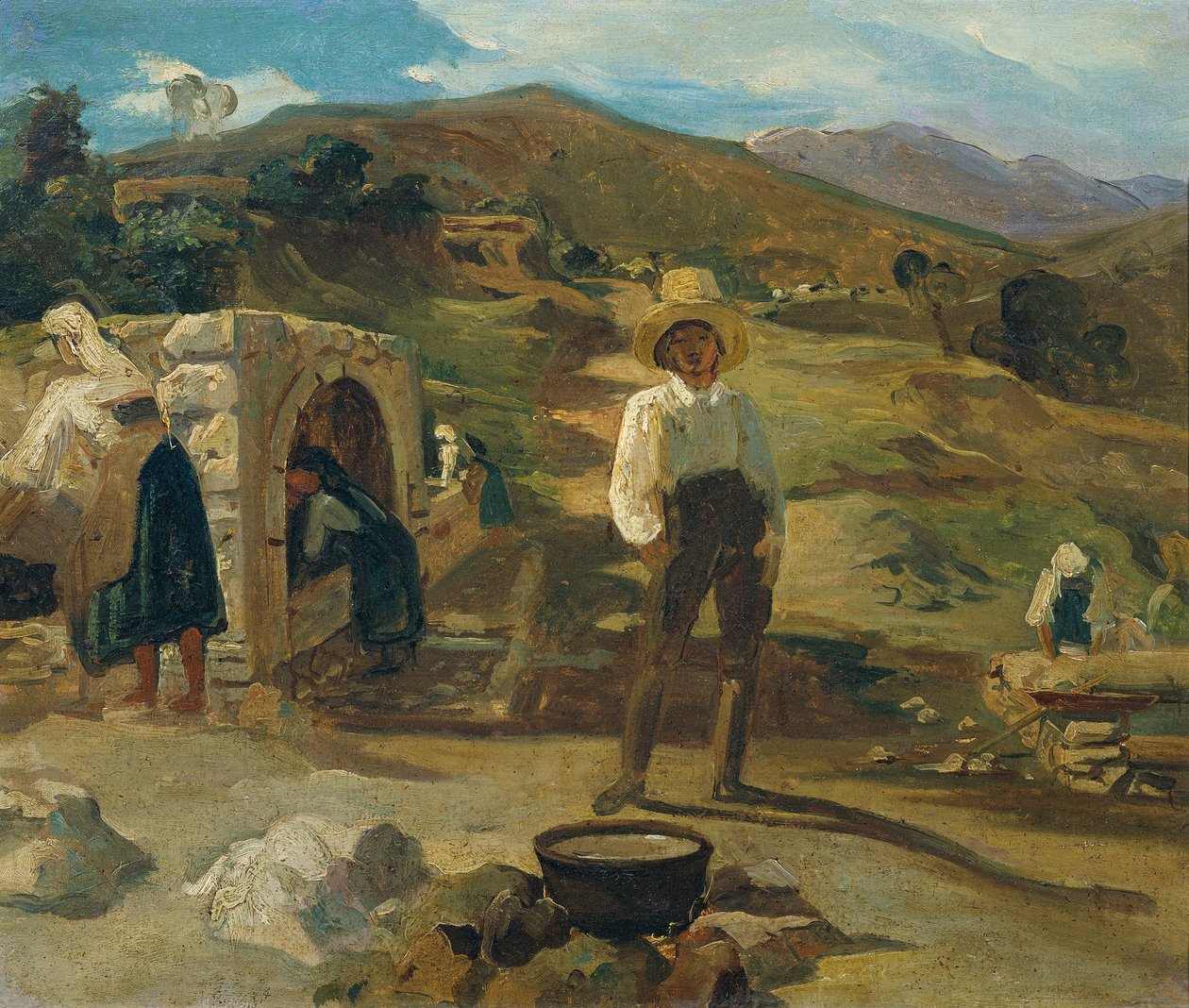 italiensk landskab af Carl Rahl