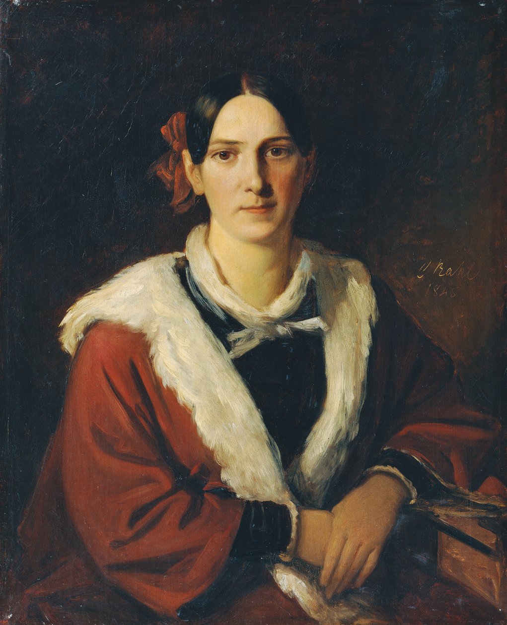 Luise von Schwind, hustru til maleren Moritz von Schwind af Carl Rahl