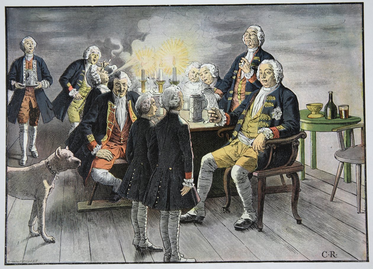 Kronprins Frederik og Prins Henrik ansatte i tobak af Carl Röchling
