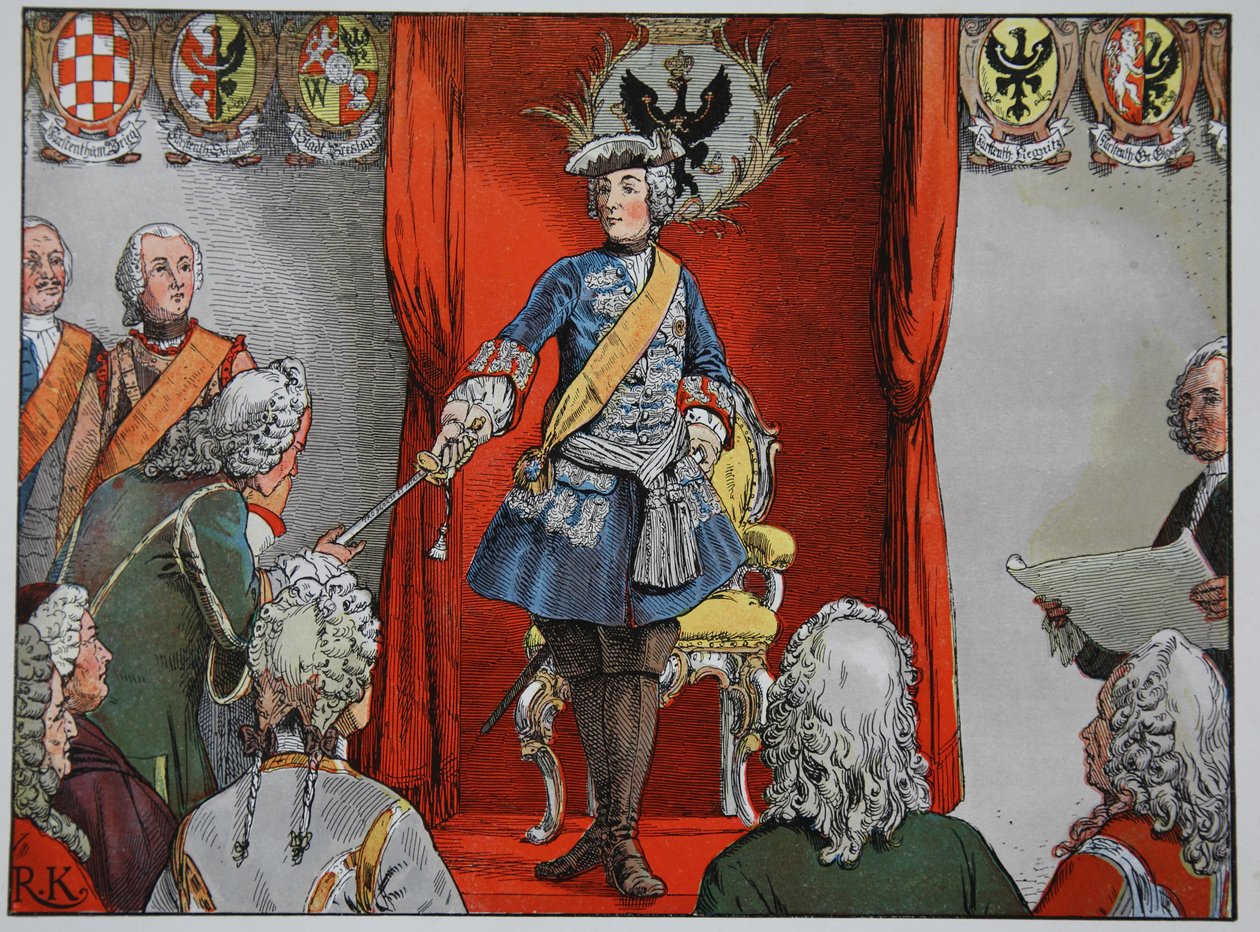 Hyldest til de schlesiske godser, 17. november 1741 af Carl Röchling