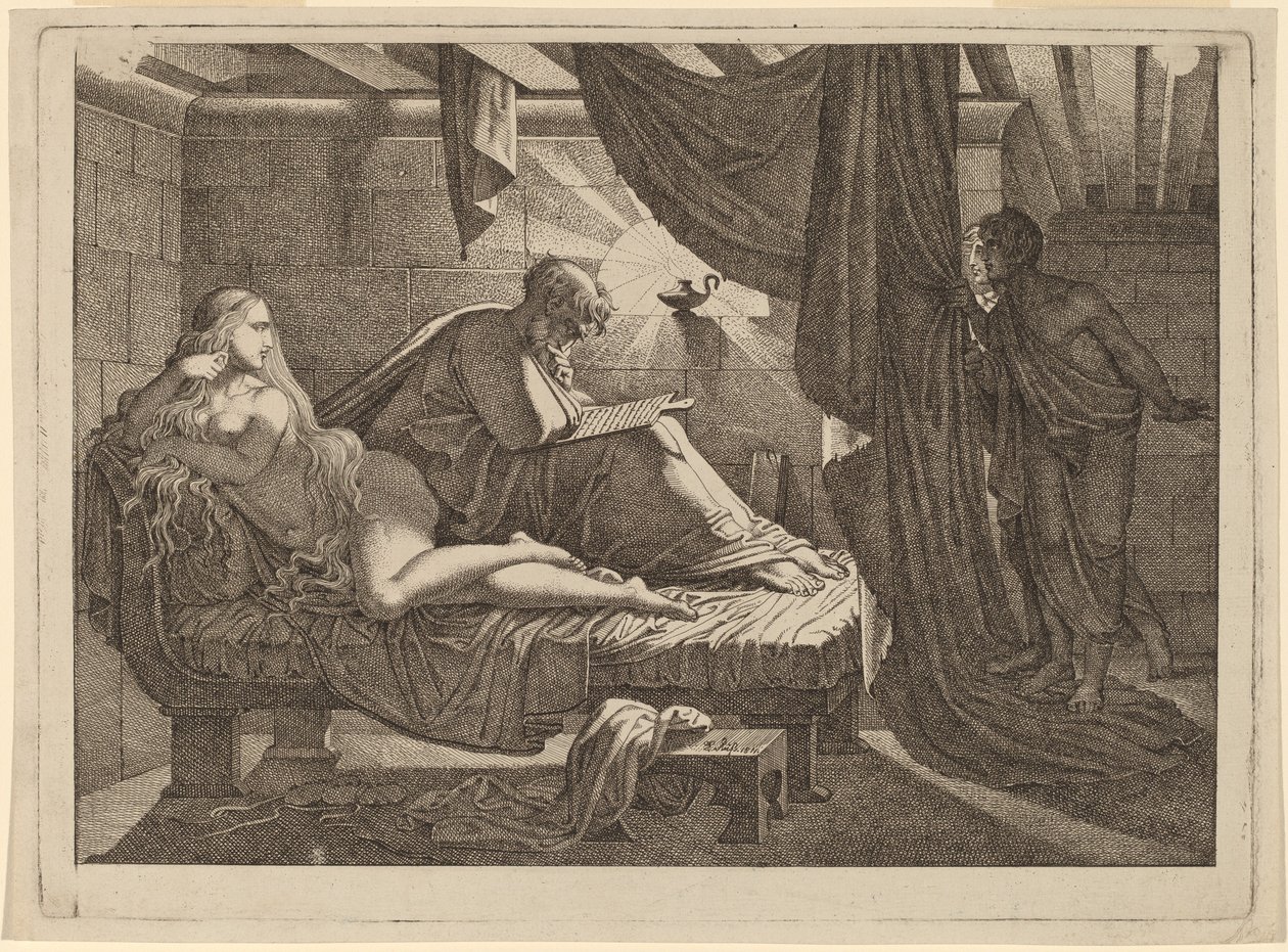 Xenocrates og Phryne af Carl Russ