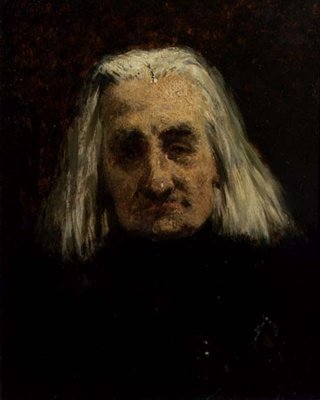 Portræt af Franz Liszt (1811-1886) (olie på lærred) af Carl Schlosser