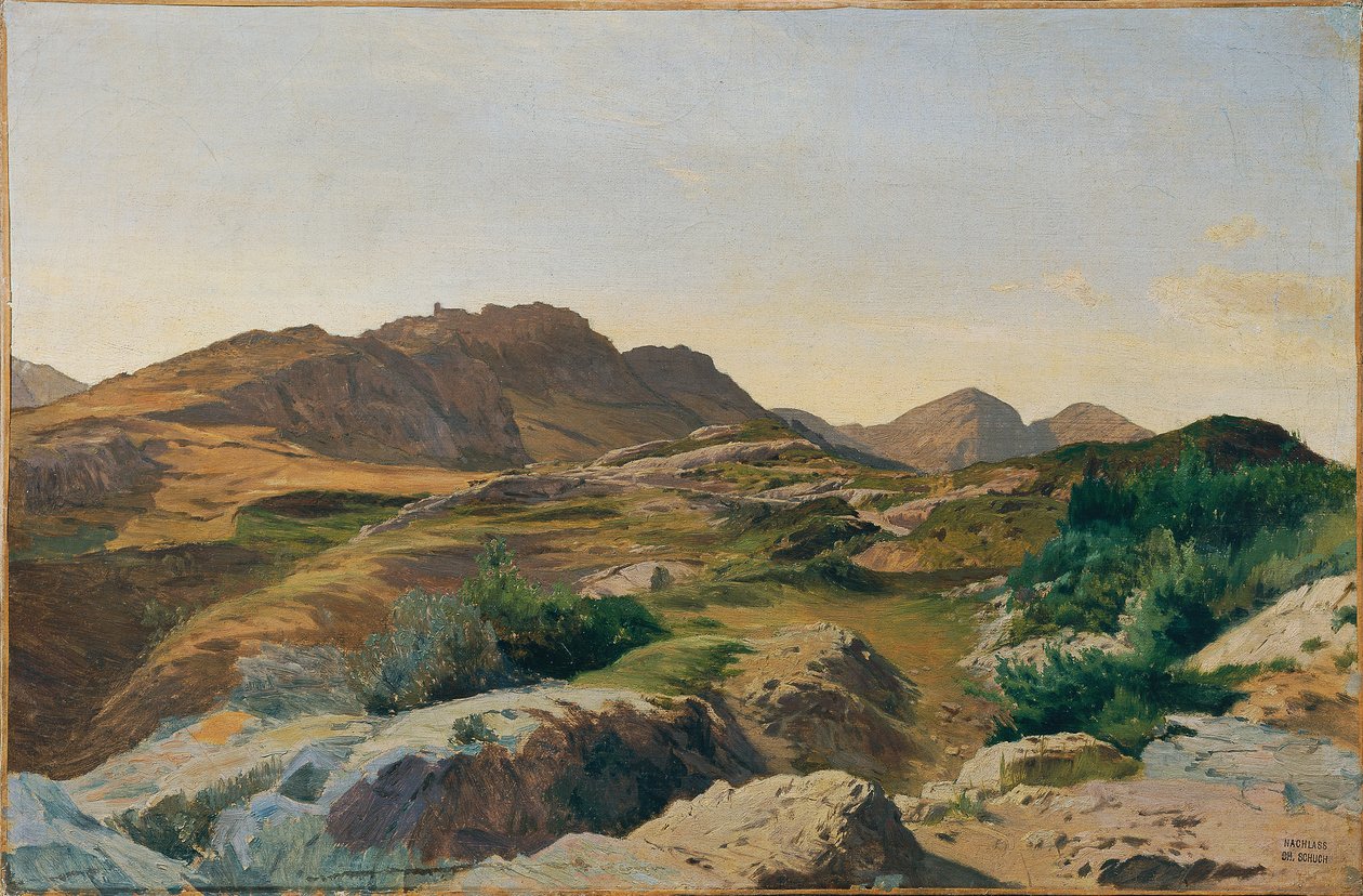 Landskab i Sabinerbjergene af Carl Schuch