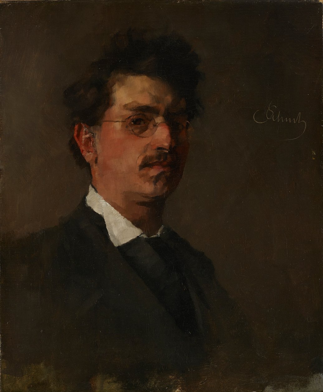 selvportræt af Carl Schuch