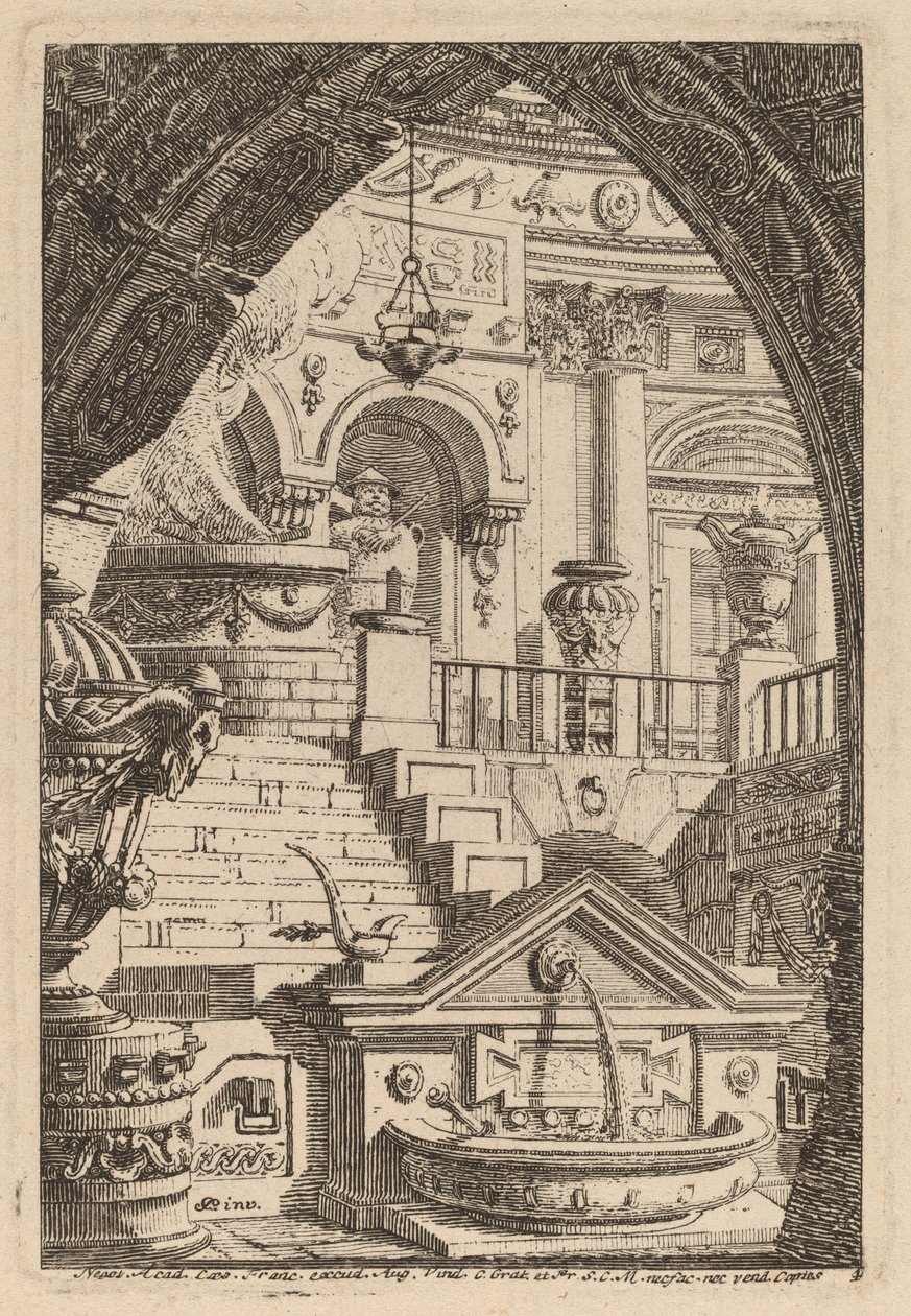 Fantasi om et antikt tempel af Carl Schütz