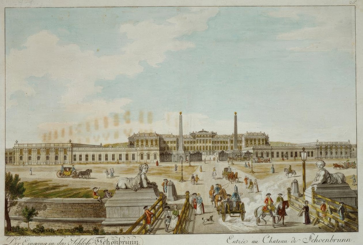 Indgangen til Schönbrunn -paladset af Carl Schütz