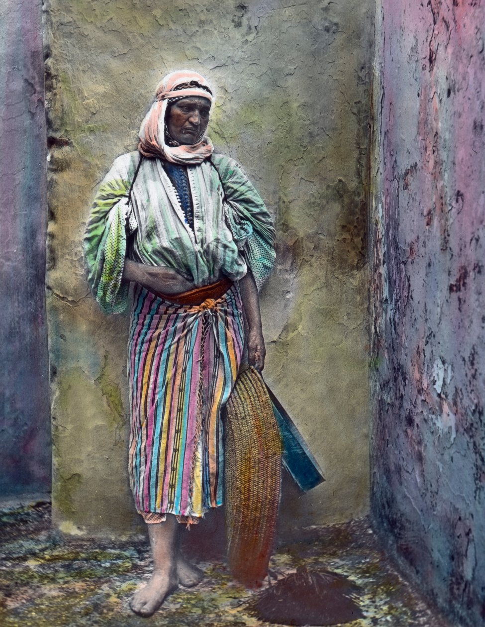 Marokko, marokkansk kvinde, billeddato: ca. 1910. Carl Simon-arkivet af Carl Simon