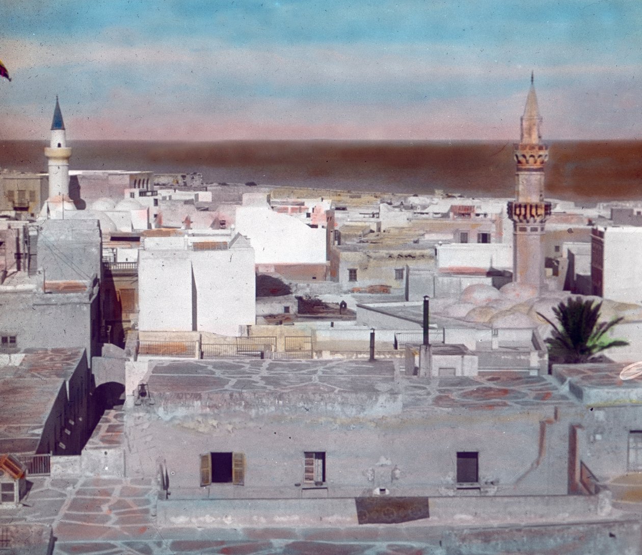 Nordmarokko, bybillede af Fez, billeddato: ca. 1910. Carl Simon-arkivet af Carl Simon