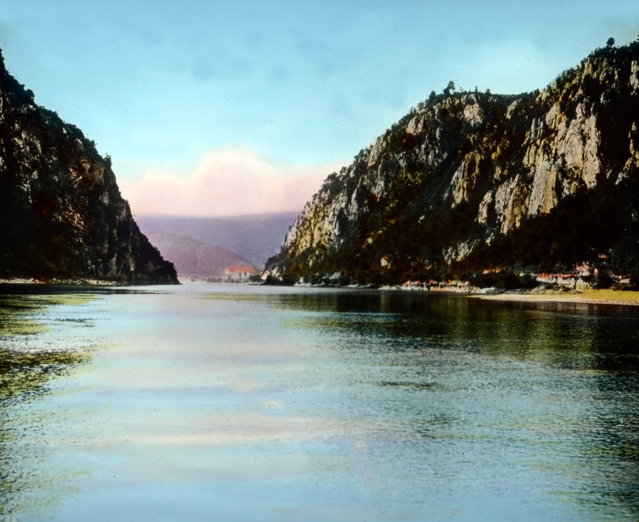 Rumænien, Jernporten, en slugt på Donau-floden, billeddato: ca. 1920. Carl Simons arkiv af Carl Simon