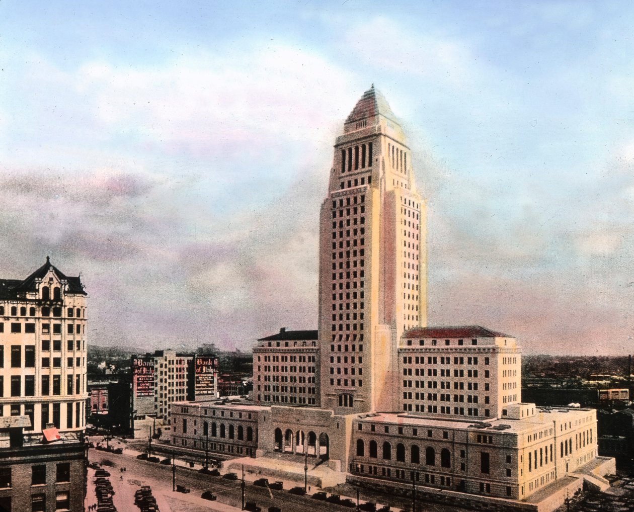 Amerikas Forenede Stater, Californien, Los Angeles City Hall, bygget mellem 1926 og 1928, billeddato: ca. 1931. Carl Simon-arkivet af Carl Simon