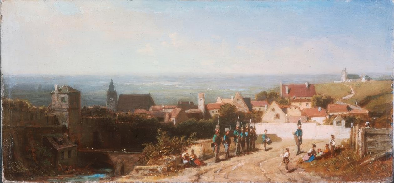 Gammel by af Carl Spitzweg