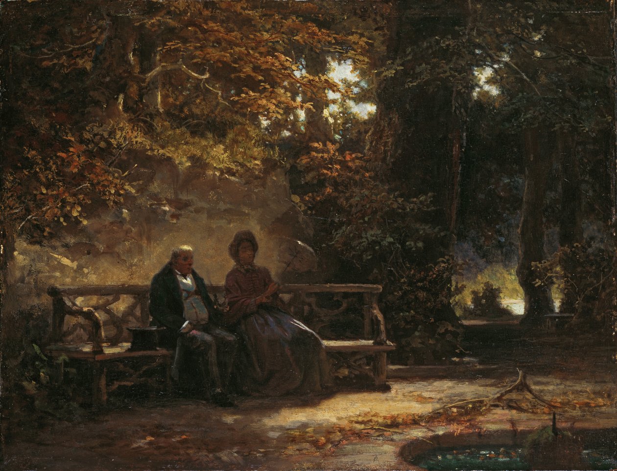 Hvilende spadserende af Carl Spitzweg