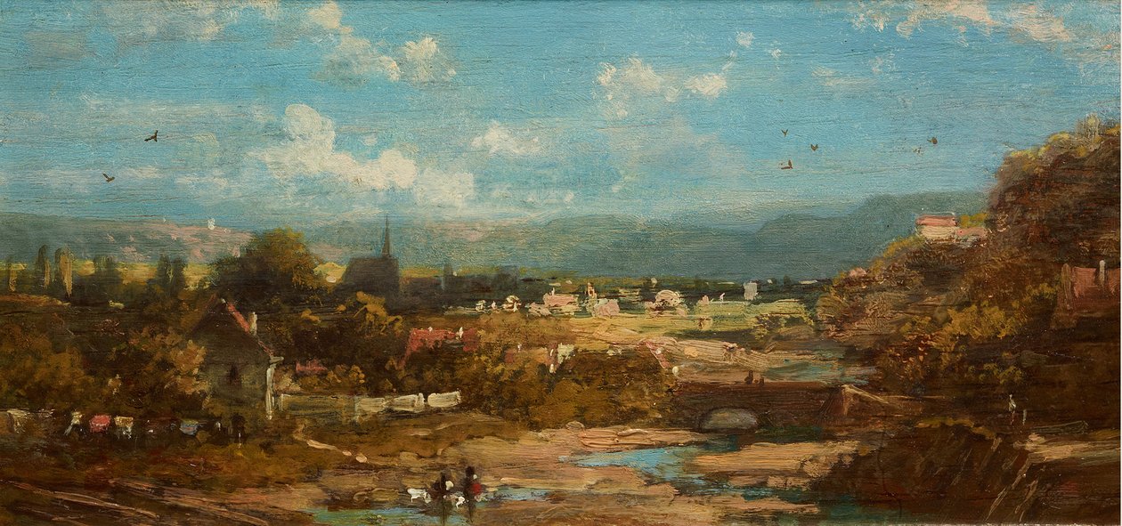 En lille by i Bayern af Carl Spitzweg