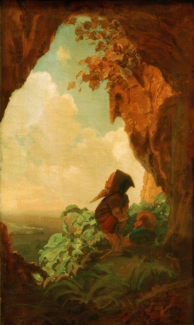 Minearbejdere, eller den første jernbane af Carl Spitzweg