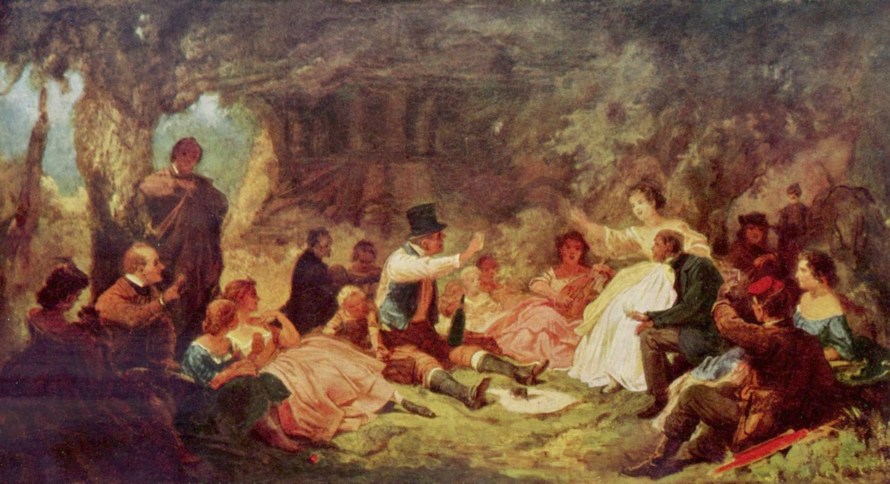 Picnic af Carl Spitzweg