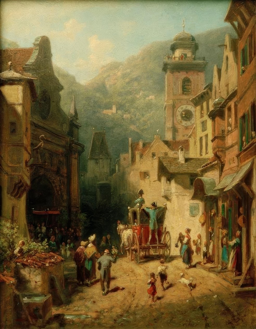 Besøg af landets far af Carl Spitzweg