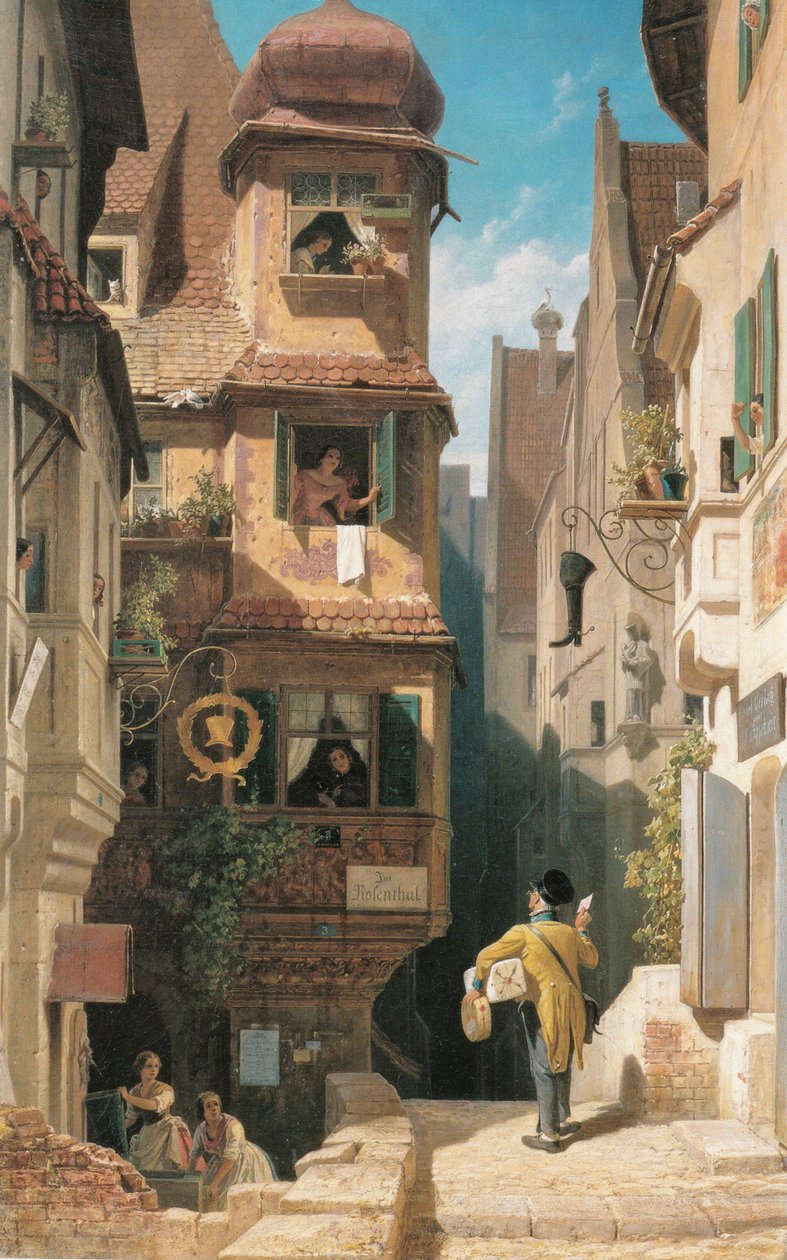 Postbæreren i Rosenthal af Carl Spitzweg