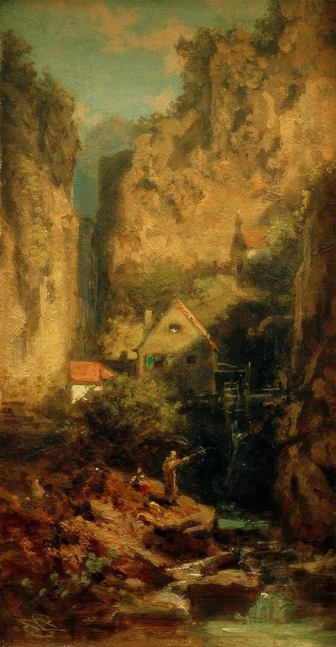 Ørredfiskeren af Carl Spitzweg
