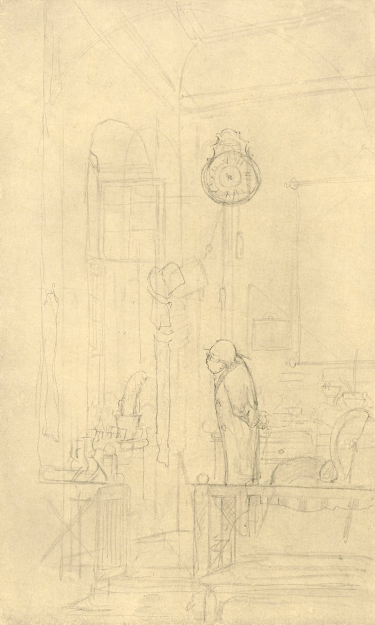 Der Kaktusfreund, midten af slutningen af det 19. århundrede, c1924. af Carl Spitzweg