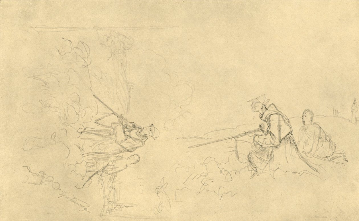 Søndagsjægeren, midten af ​​slutningen af ​​det 19. århundrede, c1924. af Carl Spitzweg