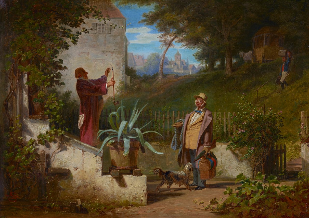 Barndomsvennerne af Carl Spitzweg
