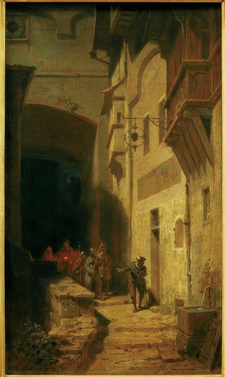 Scharwache af Carl Spitzweg