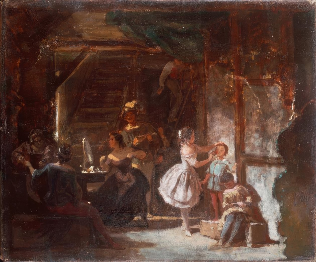 Backstage af Carl Spitzweg