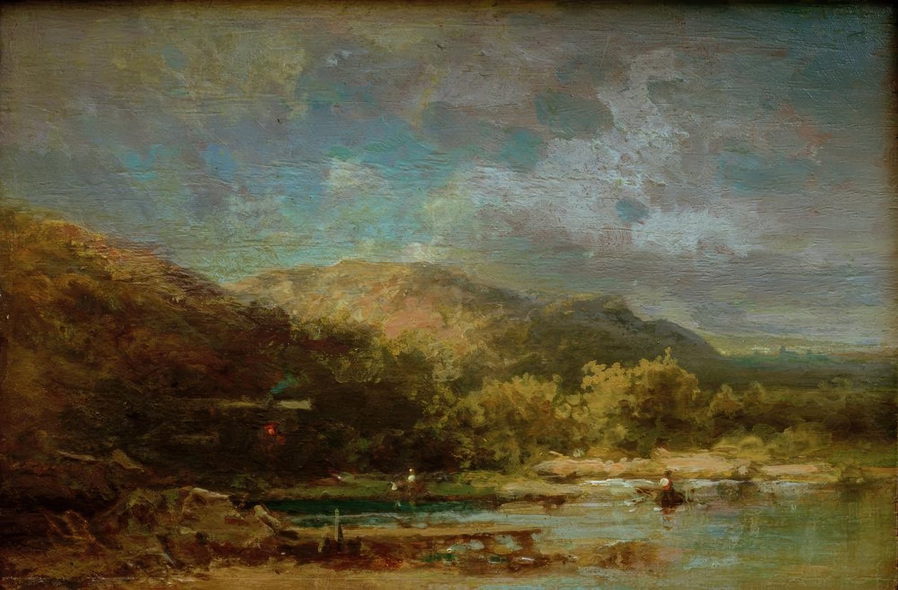 Sommerhus ved søen med tal af Carl Spitzweg