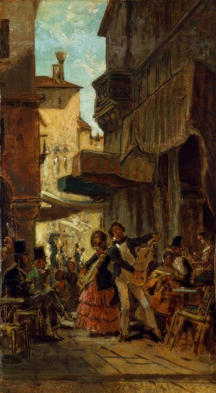 italienske gadesangere af Carl Spitzweg