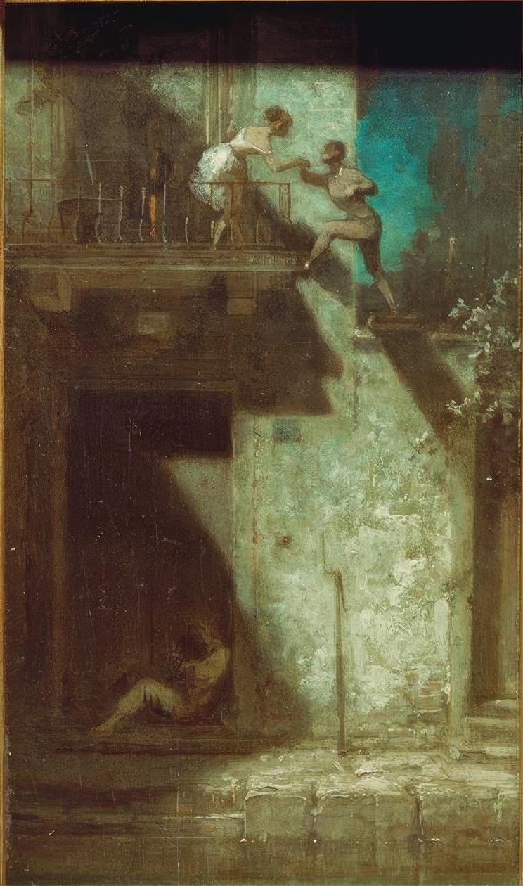 Natmøde af Carl Spitzweg