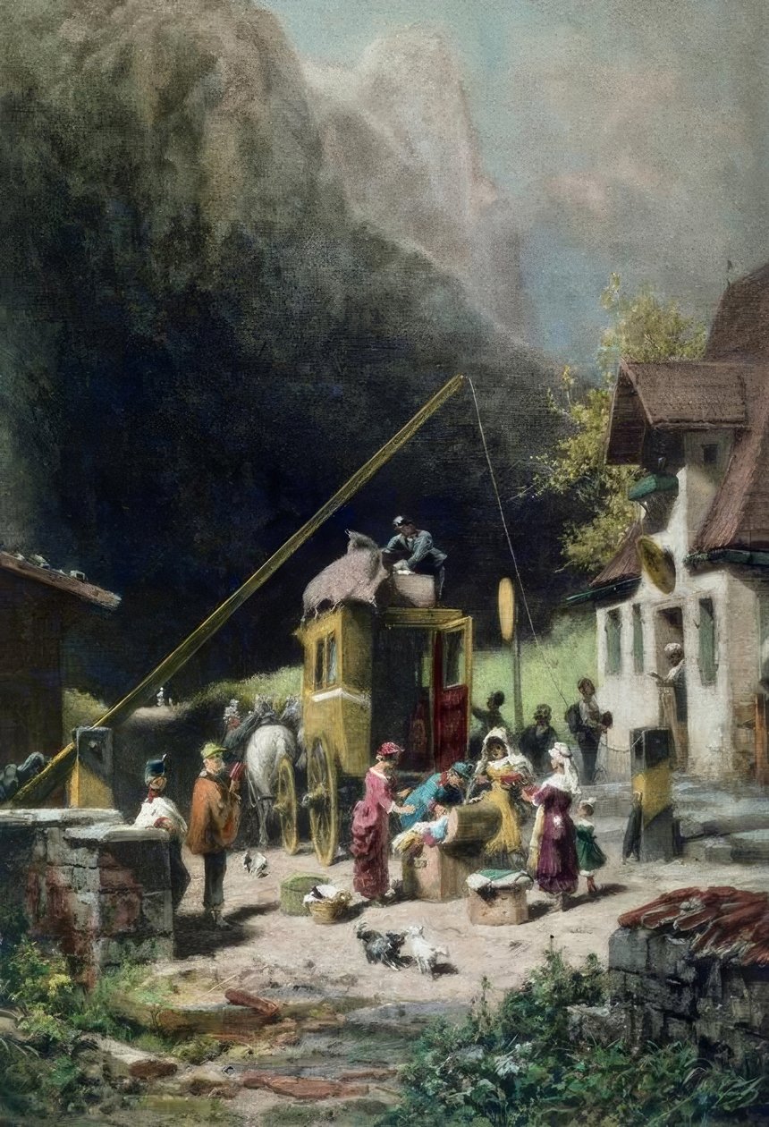 Kun tanker er toldfrie af Carl Spitzweg