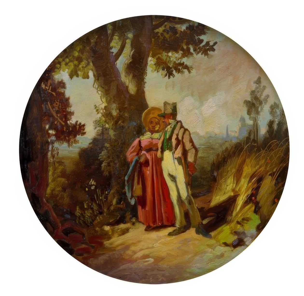 Vandrende borgerpar af Carl Spitzweg