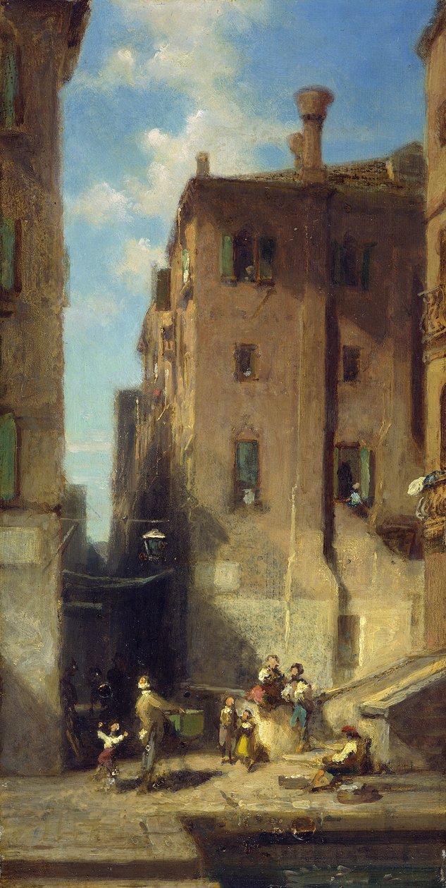 Gade i Venedig af Carl Spitzweg