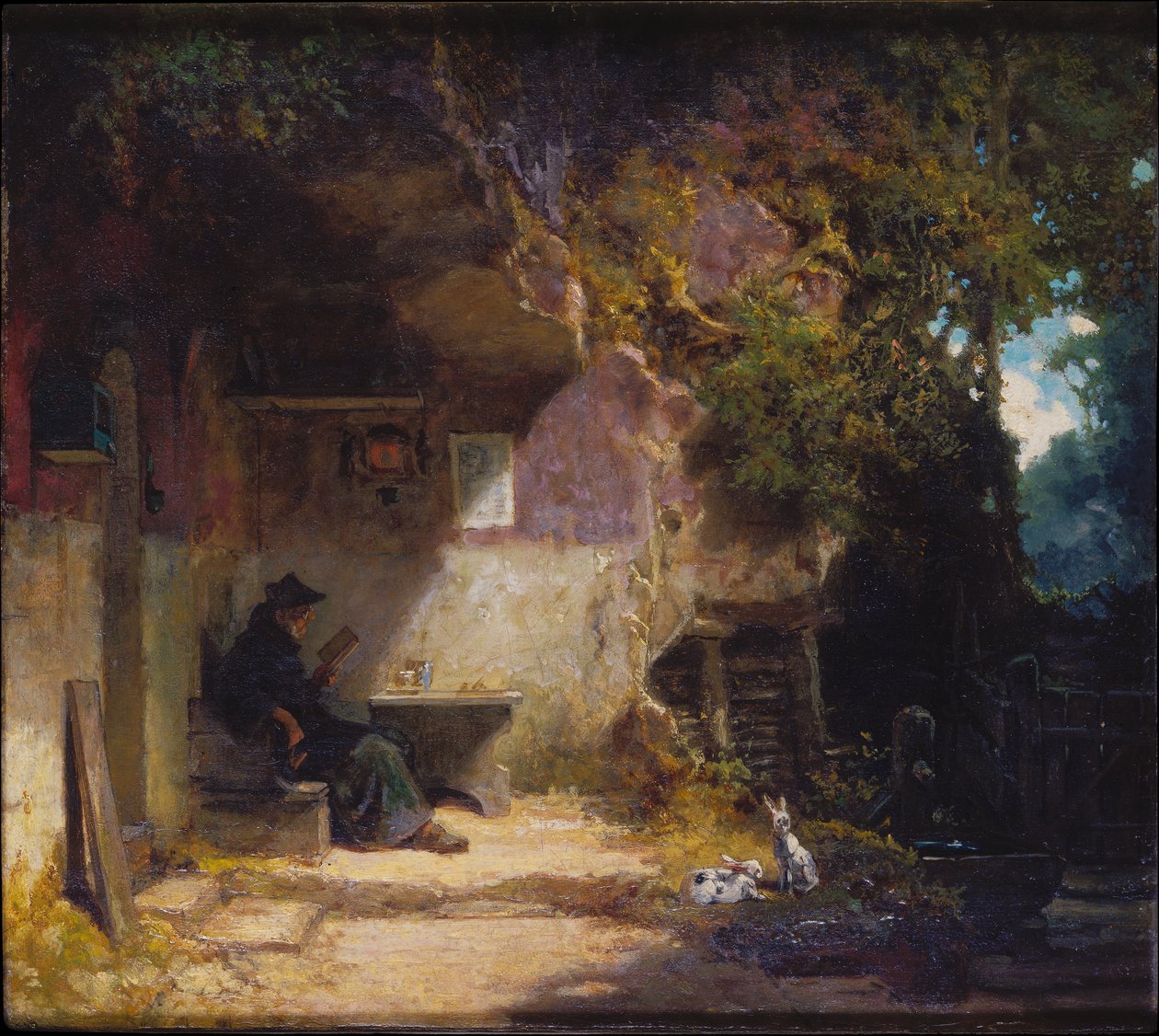 Eremitten foran sit tilflugtssted af Carl Spitzweg