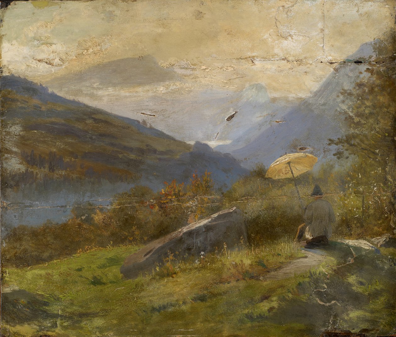 Maleren, ca. 1860 af Carl Spitzweg