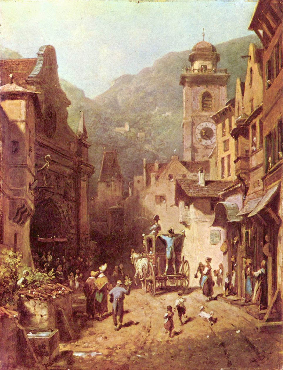Den lokale fyrstes besøg af Carl Spitzweg