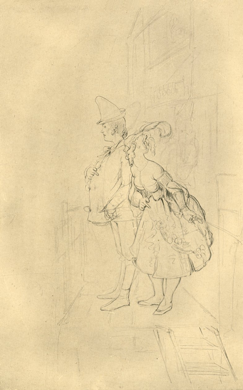 Kom ind, mine herrer!, midten af ​​slutningen af ​​det 19. århundrede, c1924. af Carl Spitzweg
