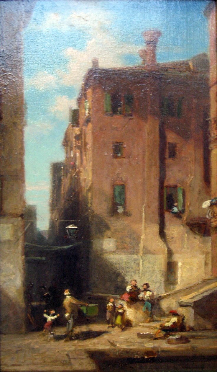 Den venetianske gade af Carl Spitzweg
