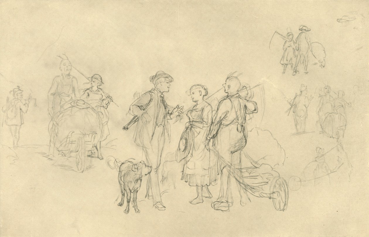 Verabredetes Rendezvous, midten af slutningen af det 19. århundrede, c1924. af Carl Spitzweg