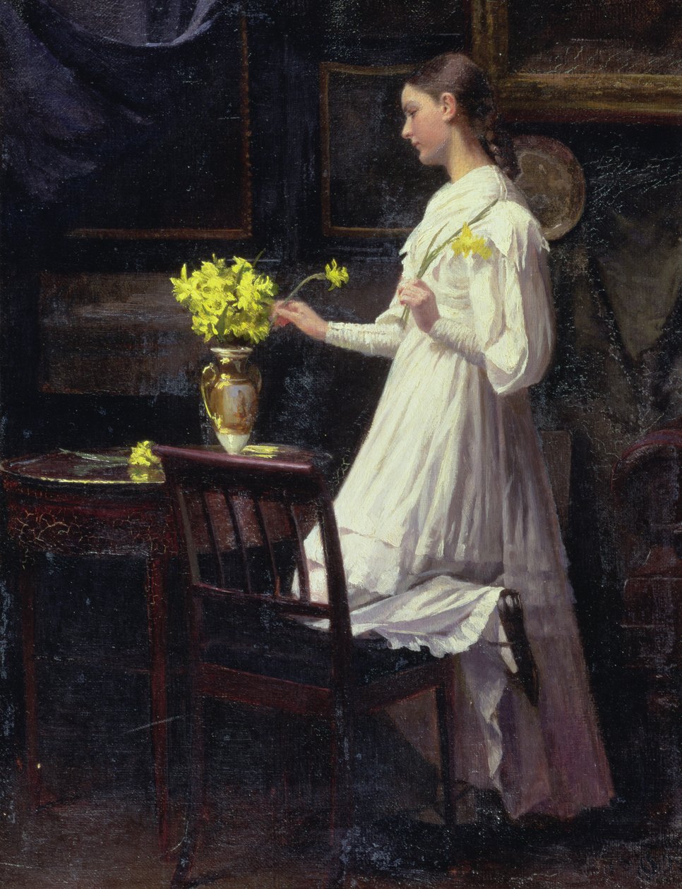Arrangering af påskeliljer af Carl Thomsen