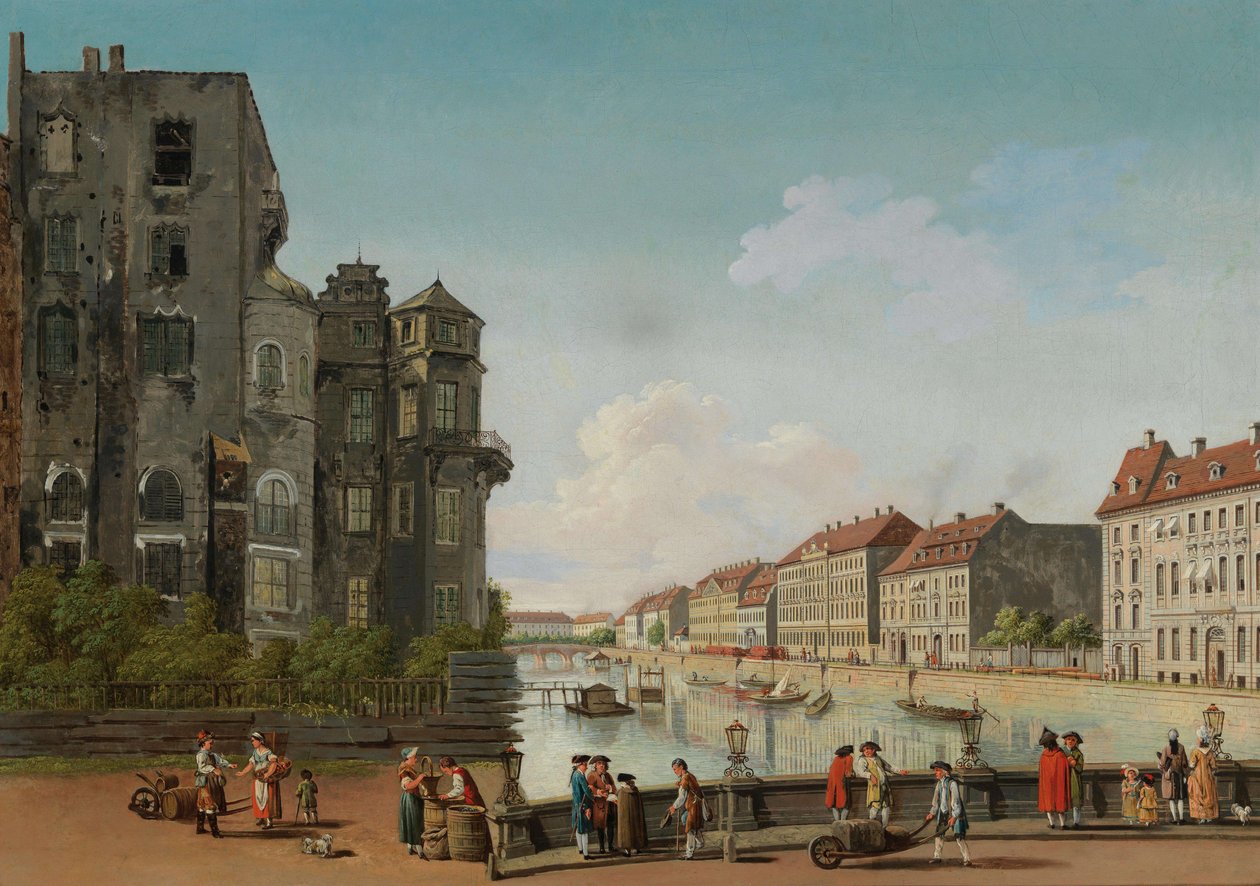 Berlin City Palace ved Spree-floden, 1768. af Carl Traugott Fechhelm