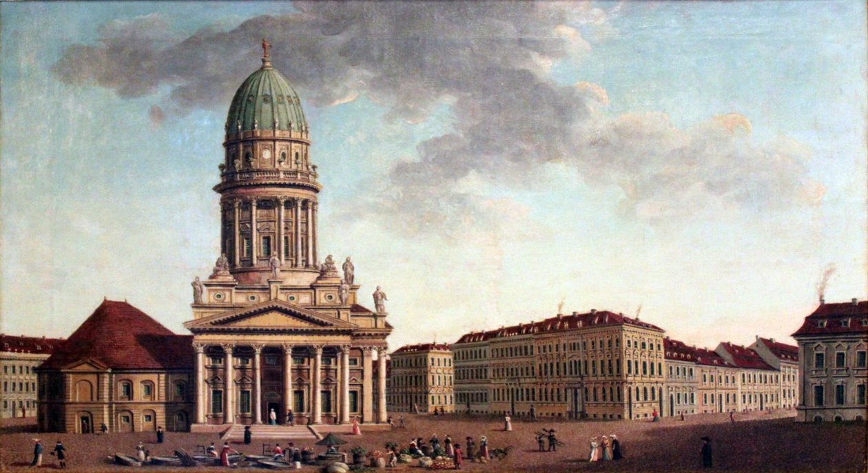 Gendarmenmarkt i Berlin, hjørne mellem Markgrafenstrasse og Jägerstrasse af Carl Traugott Fechhelm