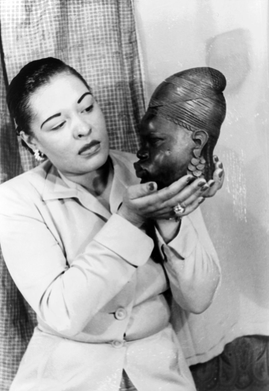 Billie Holiday (1915-1959) amerikansk jazzsangerinde 23. marts af Carl Van Vechten