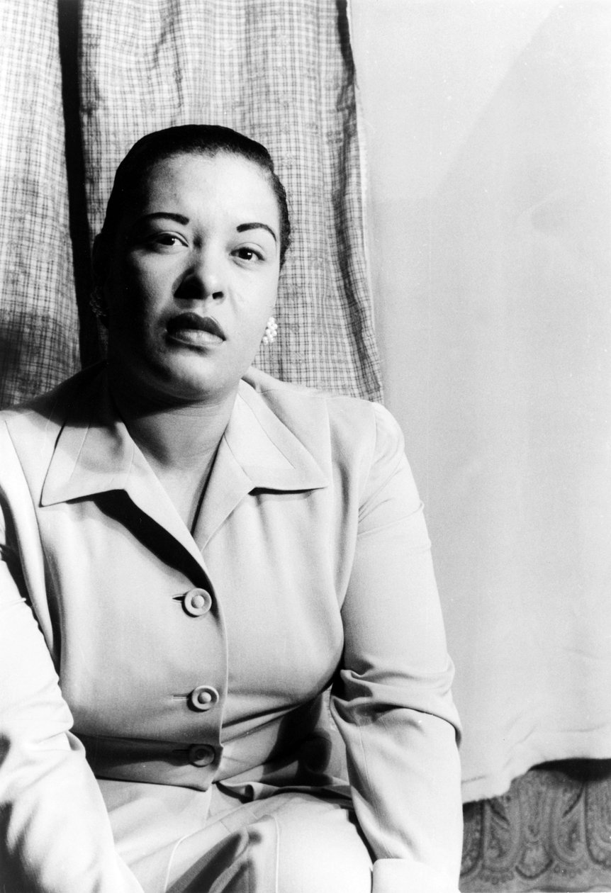 Billie Holiday (1915-1959) amerikansk jazzsangerinde 23. marts af Carl Van Vechten