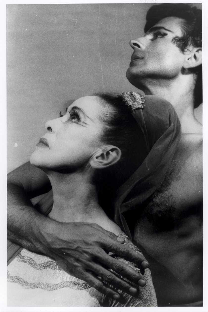 Martha Graham (1894-1991) og Bertram Ross (1920-2003) i 