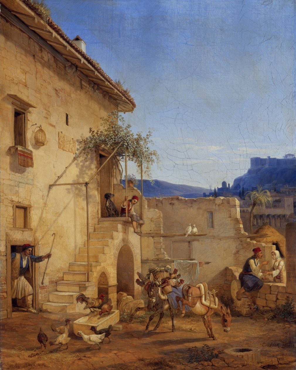 Hus i Athen af Carl Wilhelm Freiherr von Heideck