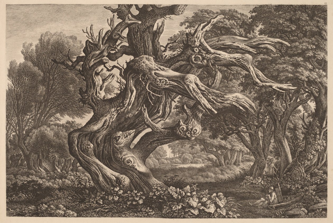 Et dødt egetræ af Carl Wilhelm Kolbe