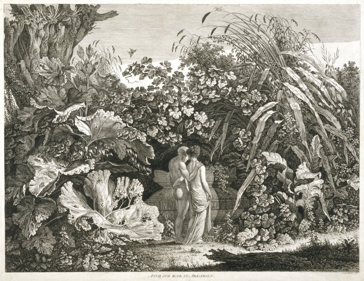Jeg var også i Arcadia, 1801 af Carl Wilhelm Kolbe
