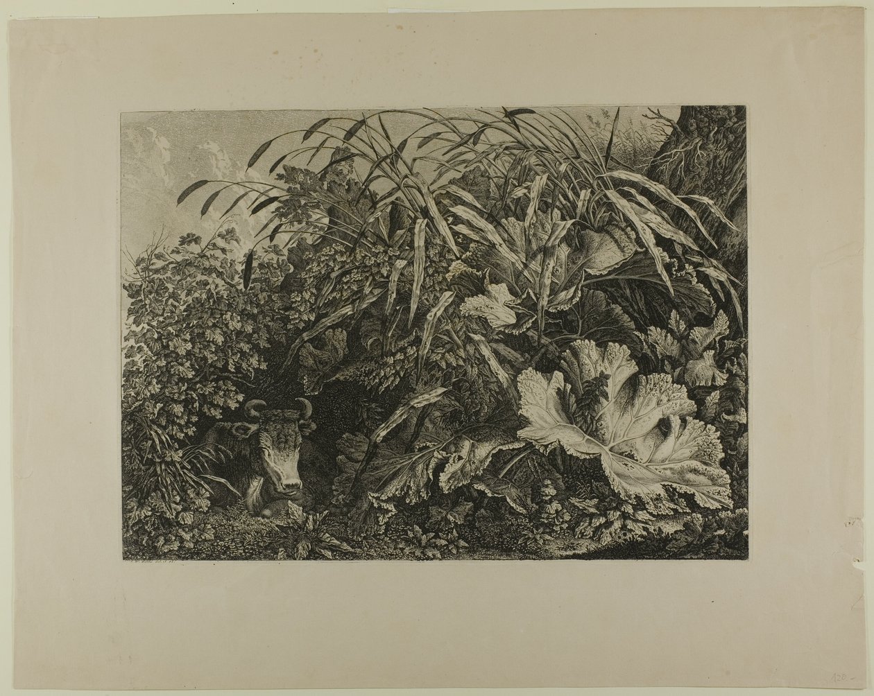 Ko, der står i en sump af Carl Wilhelm Kolbe, the elder